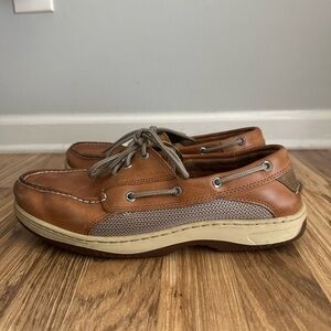 Sperry Top Sider Men’s 3 - Eyele Leather Boat Shoes Brown 10W